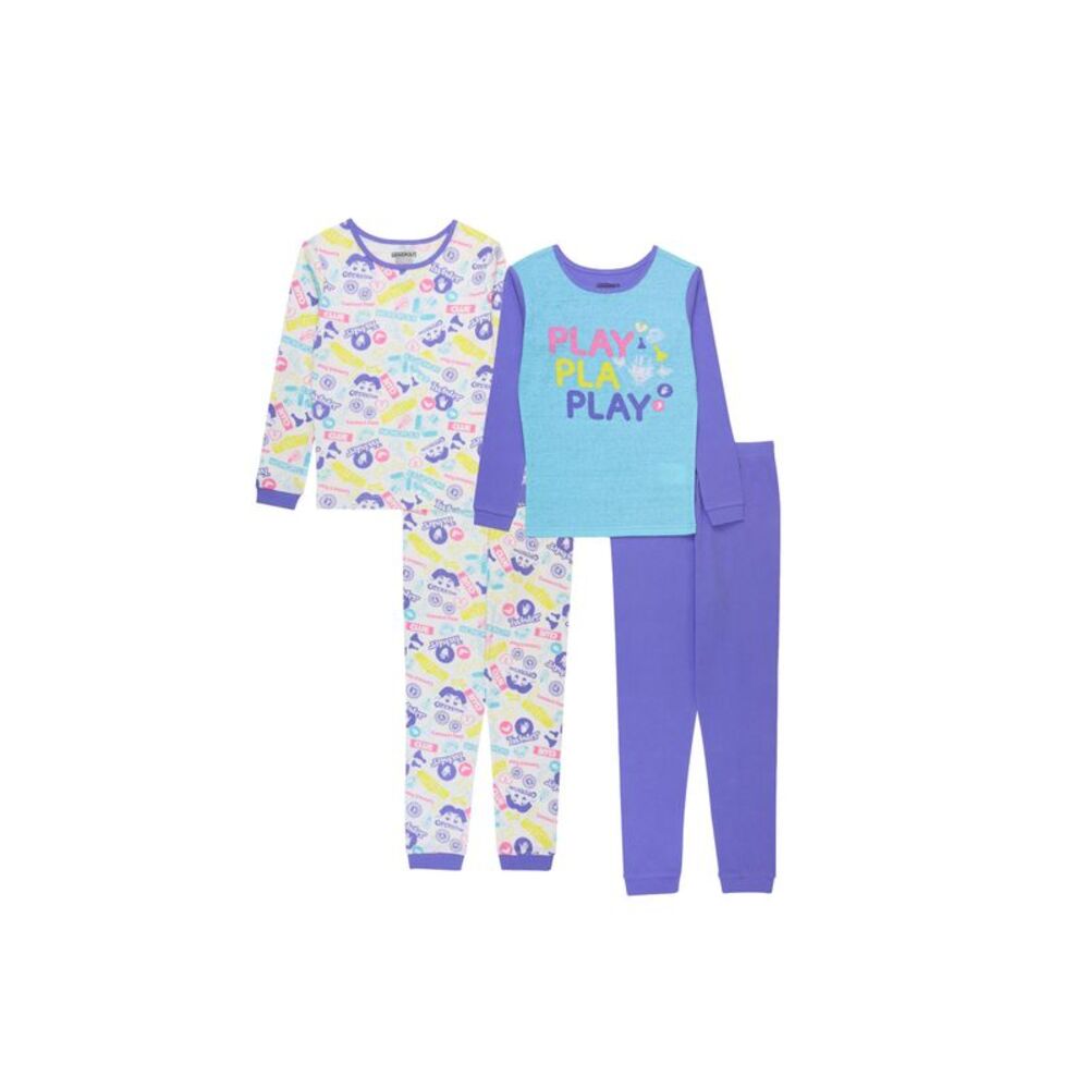 Monopoly Little Girls Monopoly Tops Pajamas 4 Piece Set
